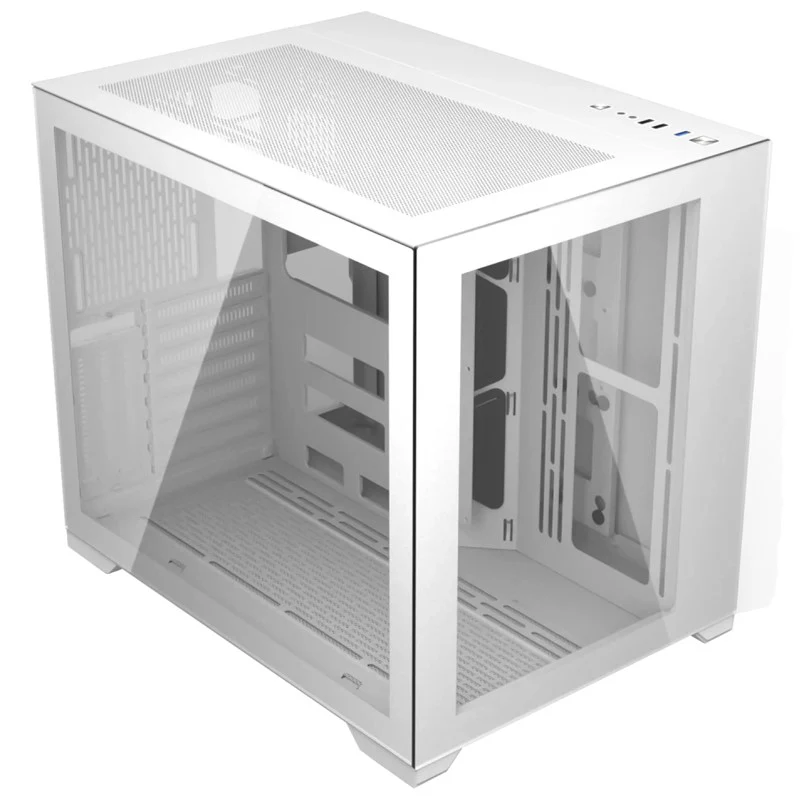 Aigo DarkFlash C305 ATX Mid Tower Gaming Case - White - Image 2
