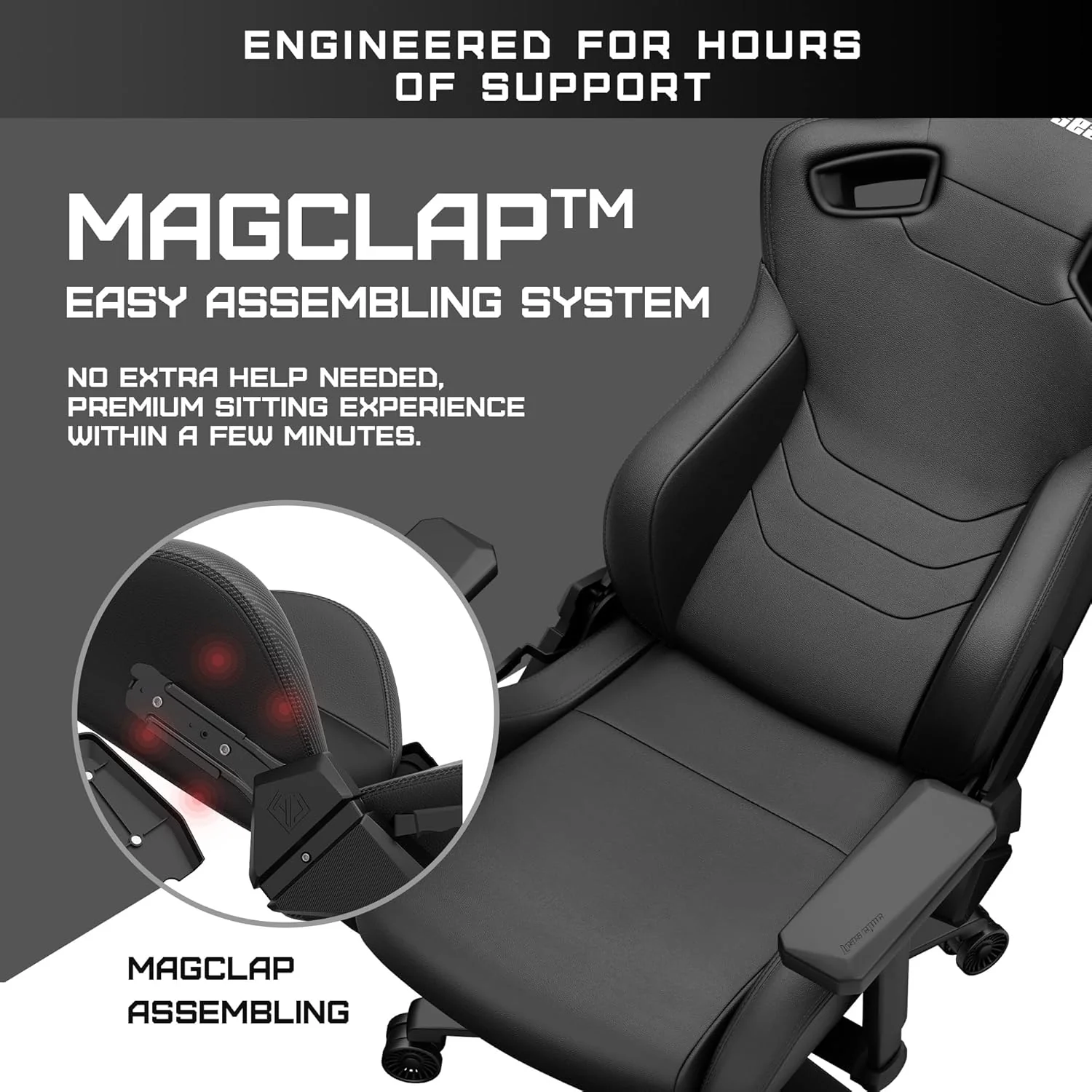 Andaseat Kaiser Frontier Gaming Chair XL - Black - Image 11