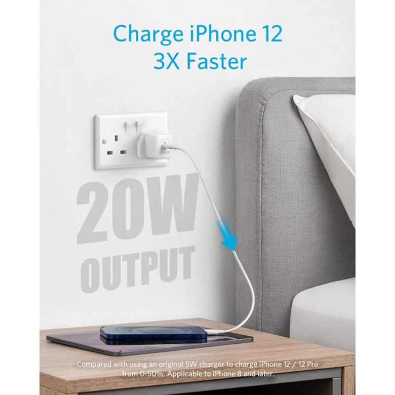 Anker PowerPort III 20W Cube Charger, Black - Image 5