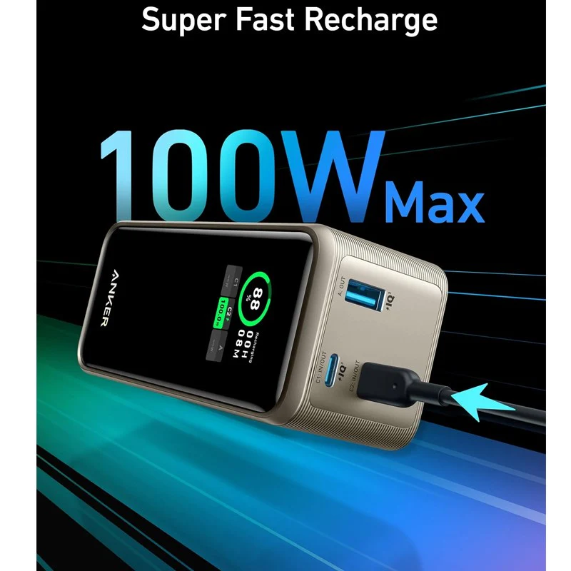 Anker Prime 20,000mAh Power Bank (200W) Series 7, Golden - Image 2