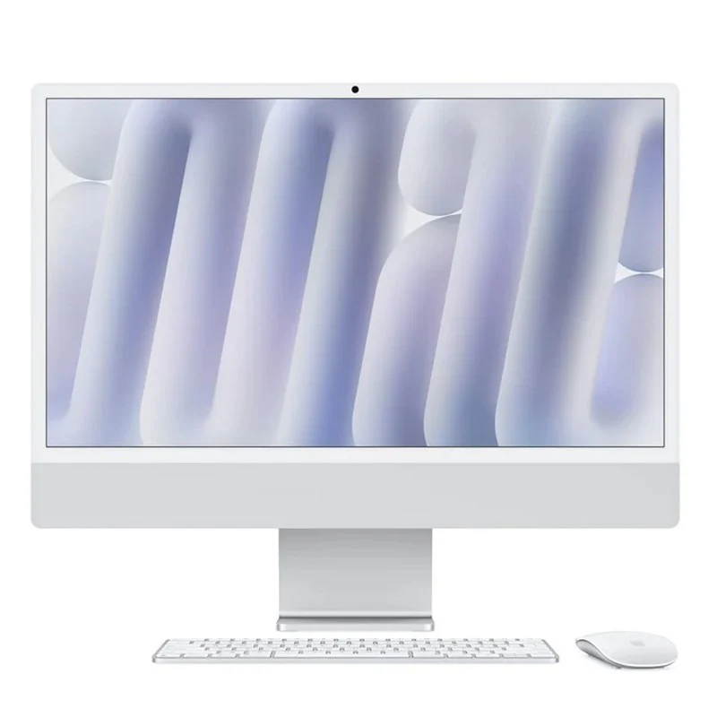Apple iMac 24" Nano-Texture 4.5K Display: Apple M4 Chip with 10‑Core CPU and 10‑Core GPU, 16 GB, 256 GB SSD - Silver