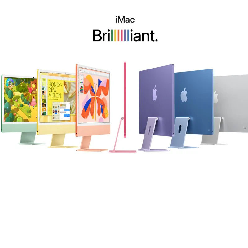 Apple iMac 24" Nano-Texture 4.5K Display: Apple M4 Chip with 10‑Core CPU and 10‑Core GPU, 16 GB, 256 GB SSD - Silver - Image 2