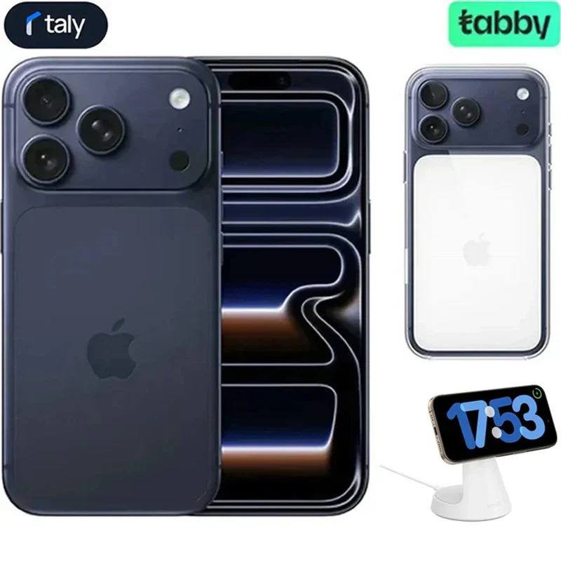 Apple iPhone 17 Pro Max, 256 GB, Deep Blue, HK, (eSIM+Physical Sim) with Apple MagSafe Case + Wireless Charger (Assorted)