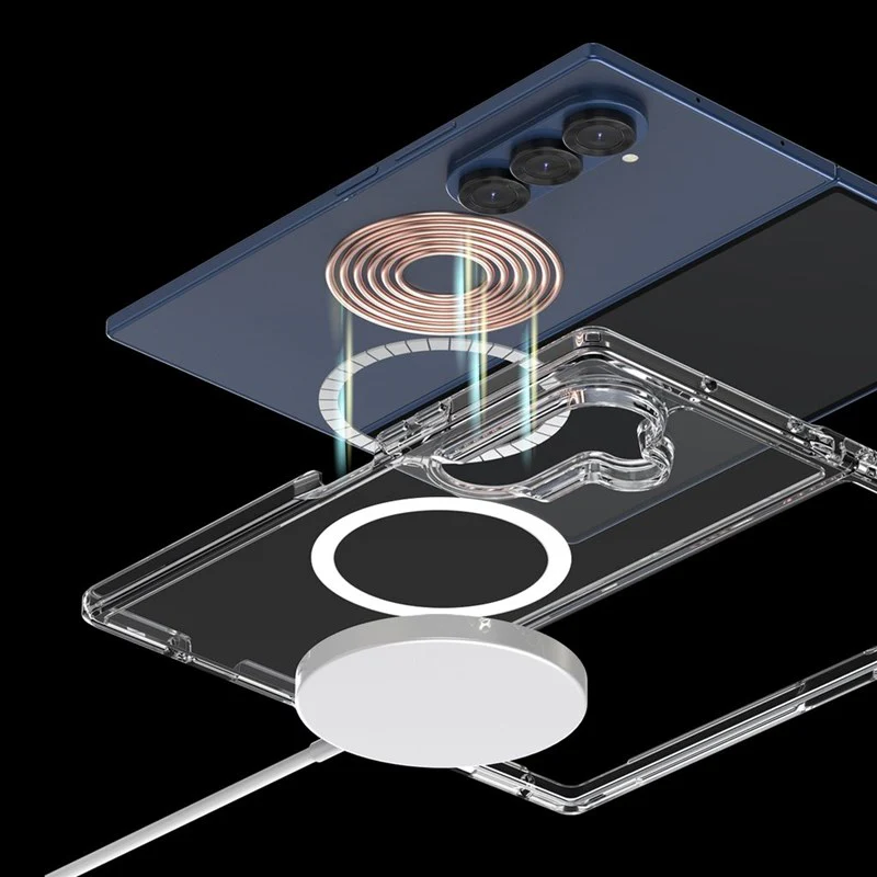 Araree Nukin 360 Magsafe Case With Hinge Protection For Samsung Galaxy Z Fold 7 - Clear - Image 3