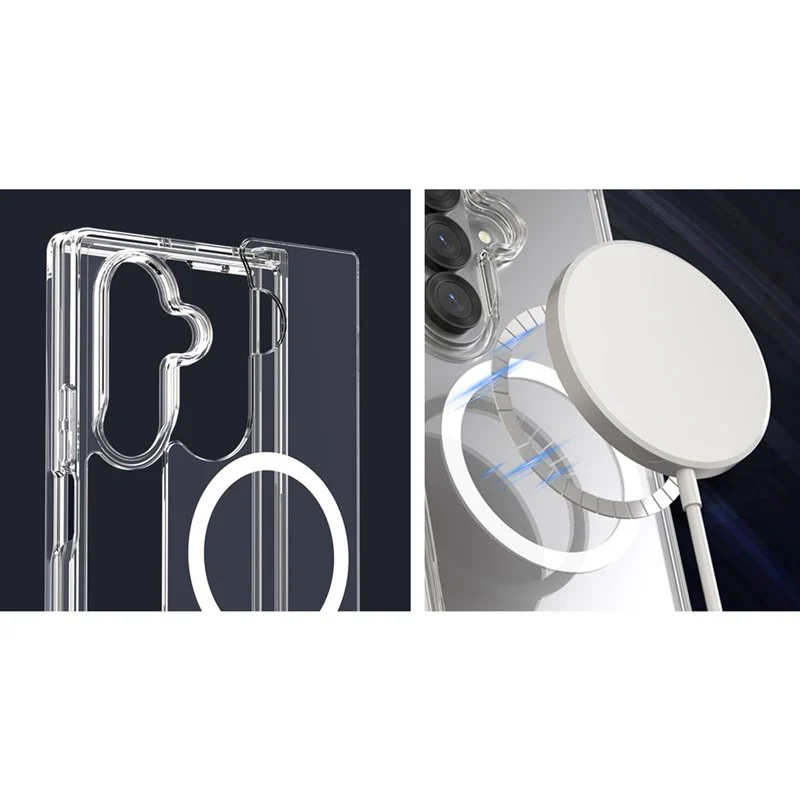 Araree Nukin 360 Magsafe Case With Hinge Protection For Samsung Galaxy Z Fold 7 - Clear - Image 4