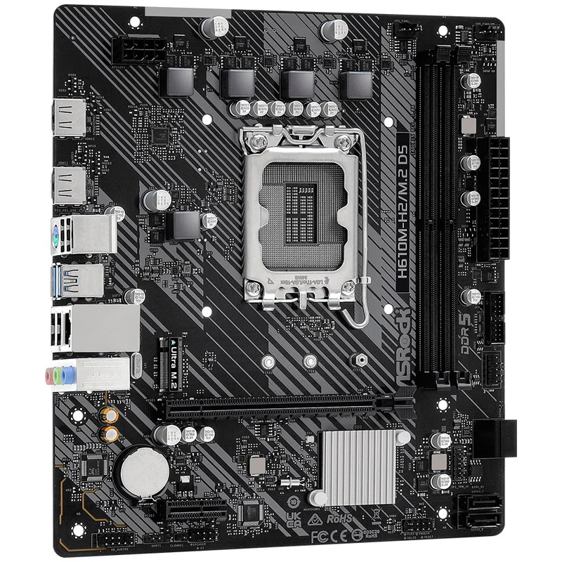 ASRock H610M-H2/M.2 D5 LGA1700 Micro ATX Gaming Motherboard - Image 3