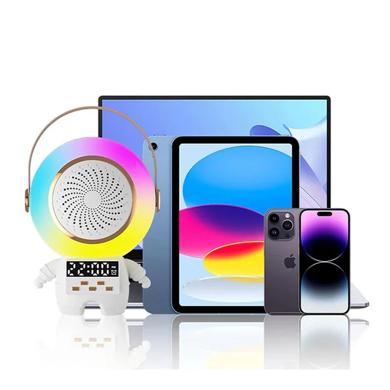 Asto Portable Rechargeable Mini Speaker with Mic and Digital Clock - Image 4