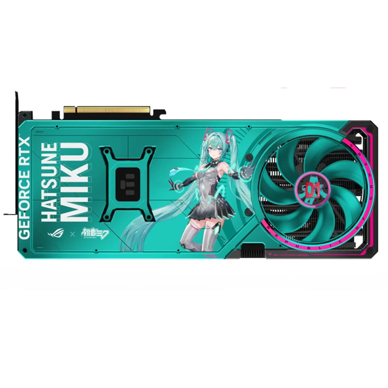 Asus ROG ASTRAL GeForce RTX 5080 OC 16 GB GDDR7 Hatsune Miku Edition Gaming Graphics Card - Image 3