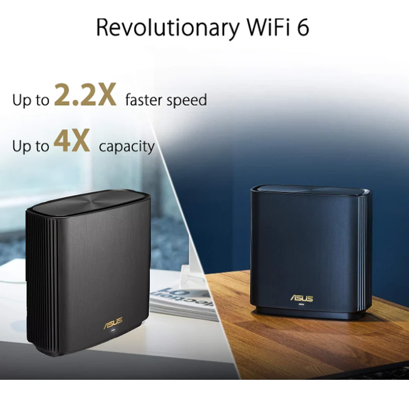 Asus ZenWiFi AX XT8 - AX6600 Whole-Home Tri-band Mesh Wi-Fi 6 System 1 Pack - Black - Image 3