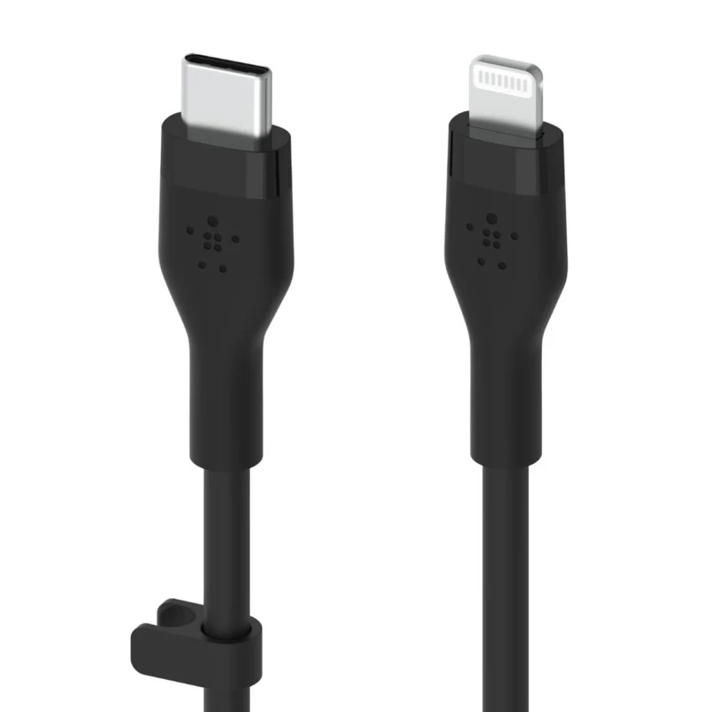 Belkin Soft Silicone Lightning To Type-C Cable, 1 Meter, Black - Image 3