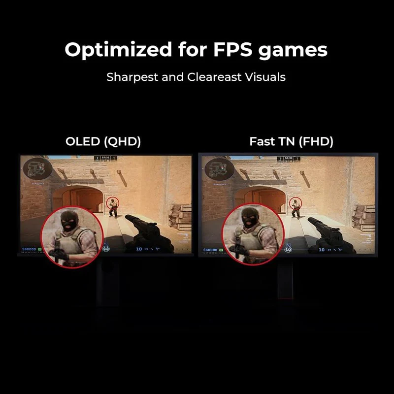 BenQ ZOWIE XL2586X+ 24" FHD Fast TN, 600Hz HDMI 2.1 DyAc 2 Esports Gaming Monitor - Black - Image 4