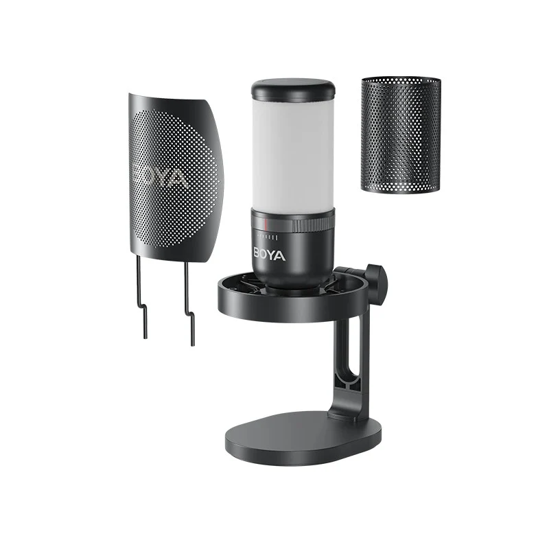 Boya Vibrant RGB Lighting Condenser USB Microphone - Image 4