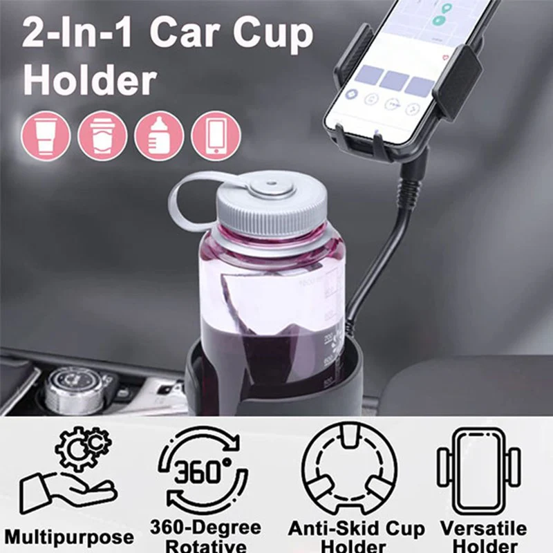 Car Cup Holder Expander with Lazy Stand For Mobile Holder - Image 4