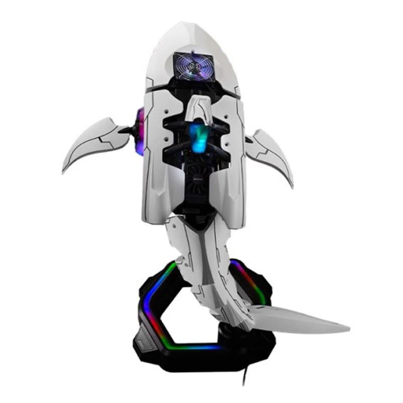 Cooler Master Shark X Gaming Case - White/Black - Image 5