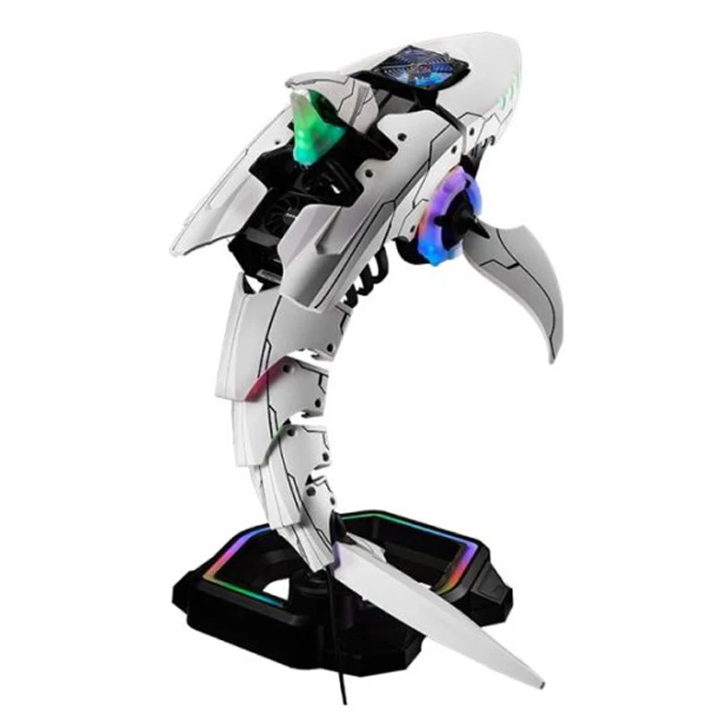 Cooler Master Shark X Gaming Case - White/Black - Image 7