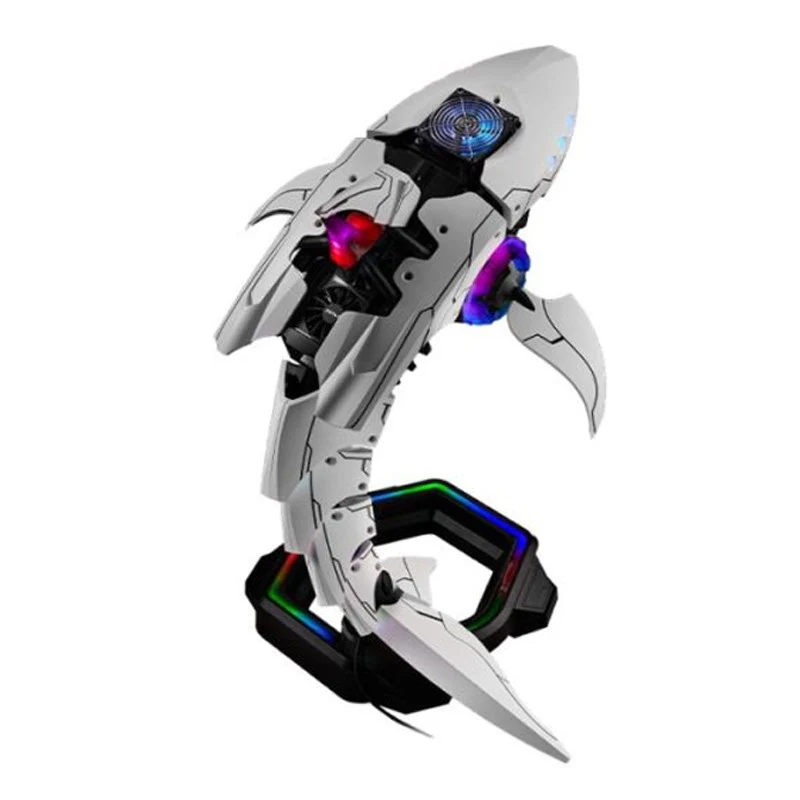 Cooler Master Shark X Gaming Case - White/Black - Image 8
