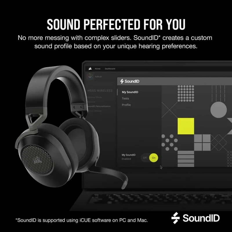 Corsair HS65 Wireless/ Bluetooth, 7.1 Surround Gaming Headset for PC - Image 4