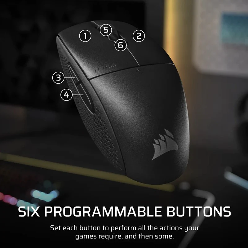 Corsair M55 WIRELESS Gaming Mouse (AP) - Black - Image 4
