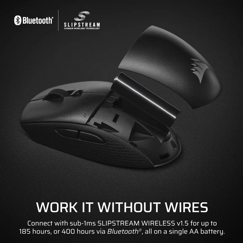 Corsair M55 WIRELESS Gaming Mouse (AP) - Black - Image 5