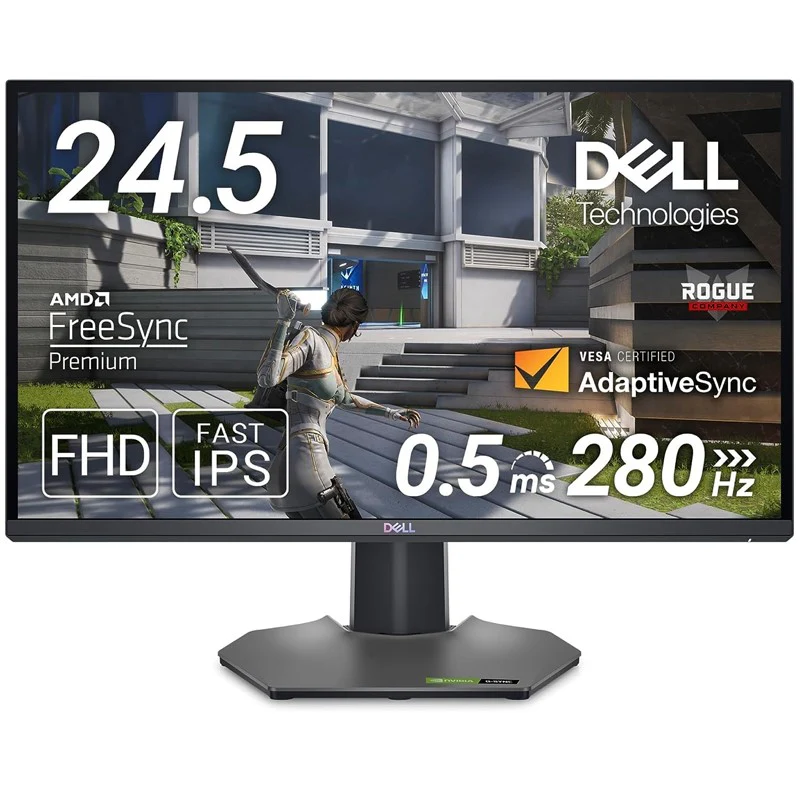 Dell G2524H 25" FHD Fast IPS, 280Hz, 0.5ms, HDMI 2.1, AMD FreeSync Premium, G-SYNC Compatible Gaming Monitor - Black - Image 7