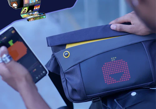Divoom Pixel Sling Bag-V With LED Customizable Animation Screen And App Control - Black - Image 6