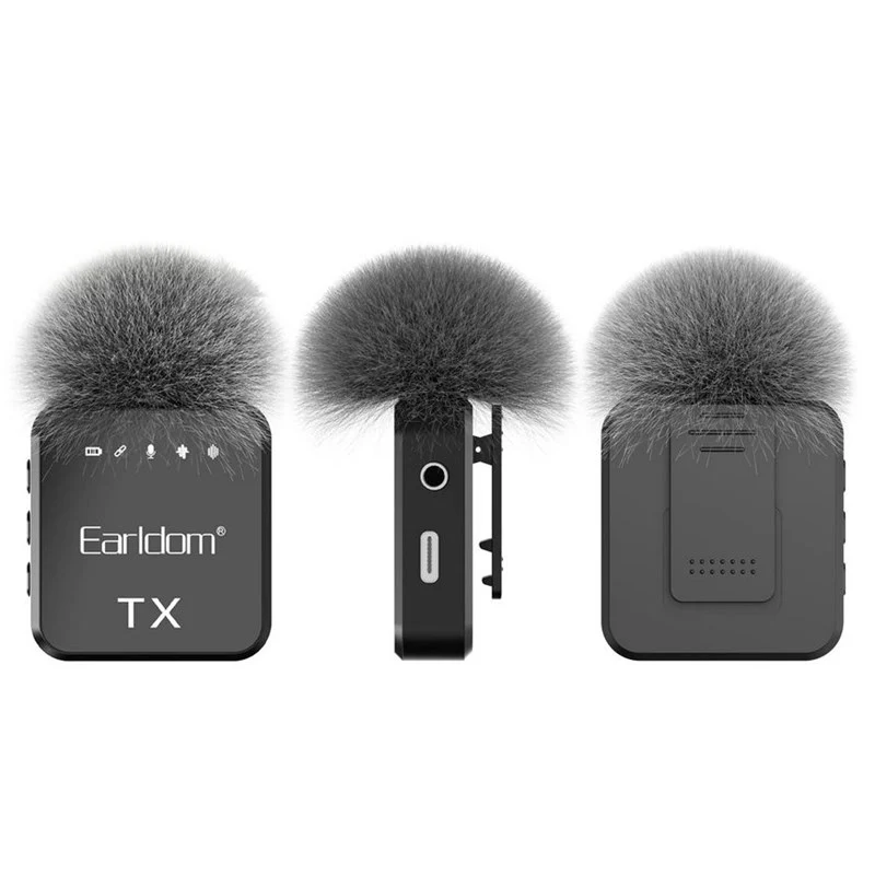 Earldom Collar Clip 3 in 1 Wireless Microphone with 2 Mic - Image 4