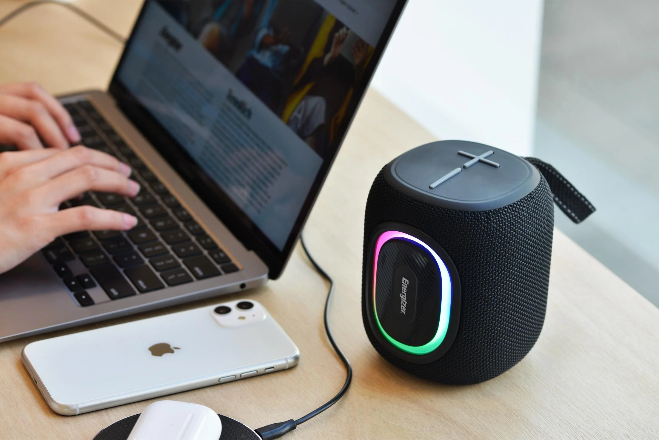 Energizer Bluetooth Speaker 8W, RGB - Black - Image 11