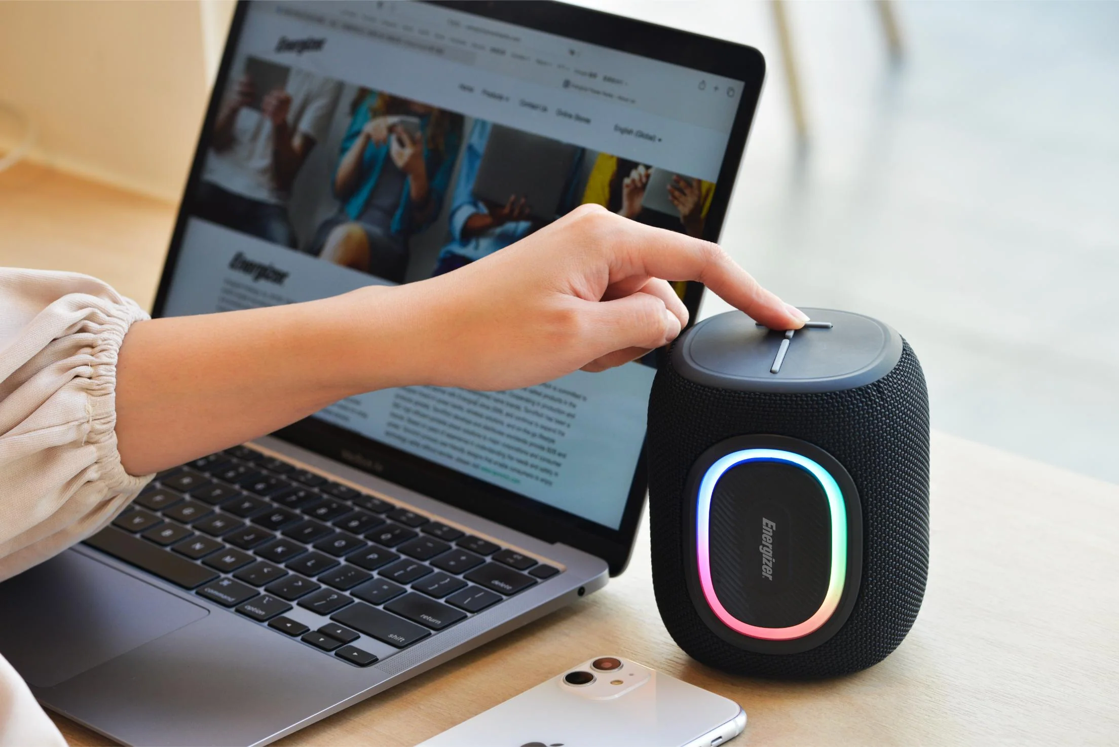 Energizer Bluetooth Speaker 8W, RGB - Black - Image 12