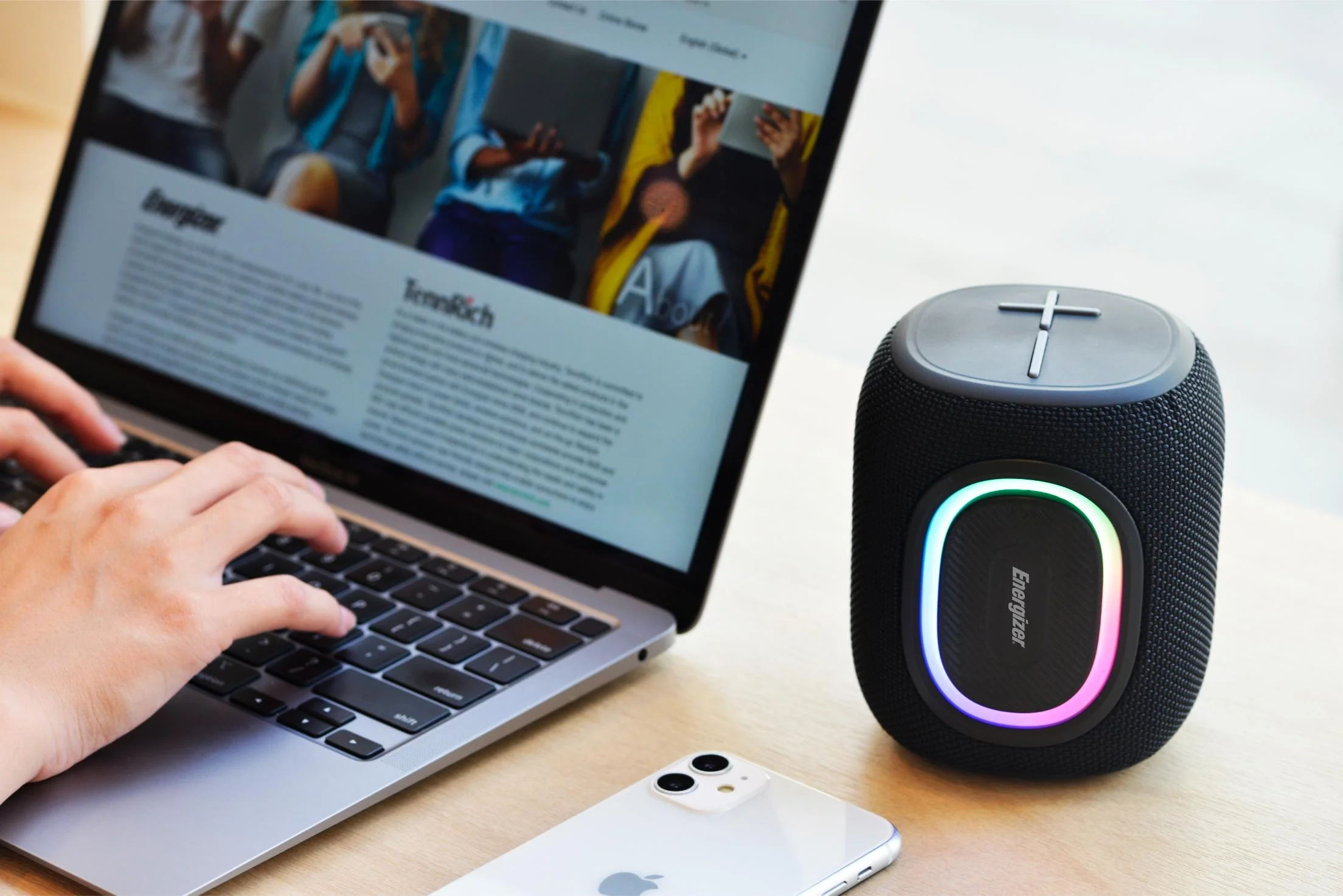 Energizer Bluetooth Speaker 8W, RGB - Black - Image 13