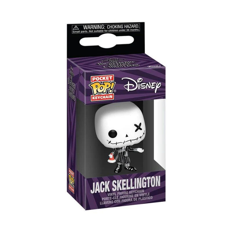 Funko Pocket Pop! Disney: Patchwork – Jack  Skellington Pocket Key Chain - Image 2