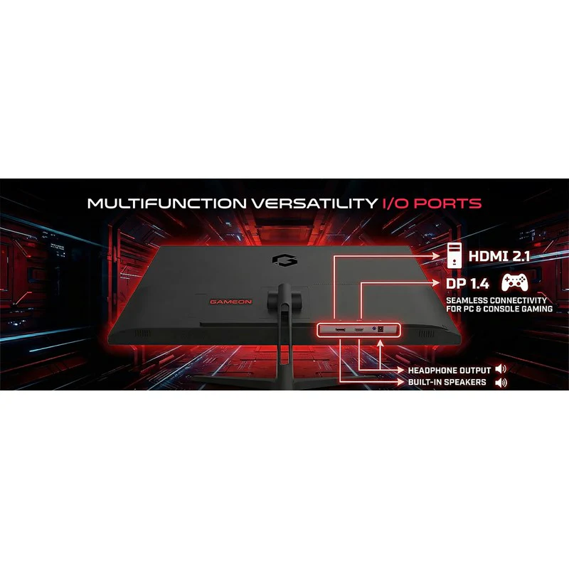 GAMEON GOES27FHD144IPS Essential Series 27" FHD, 144Hz, MPRT 0.5ms, HDMI 2.1, Fast IPS Gaming Monitor (Supports PS5) - Black - Image 4