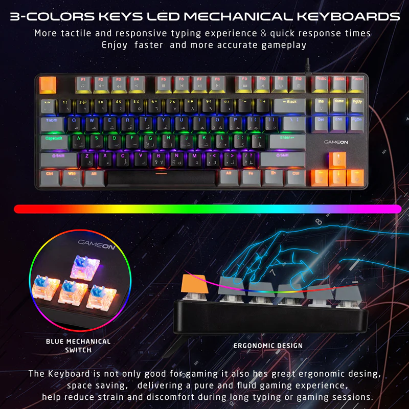 GAMEON VIPER X All-In-One Bundle (Mechanical Keyboard, Headset, Mouse & Mousepad) - Image 10