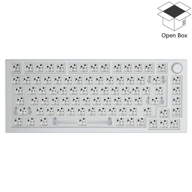 Glorious GMMK Pro 75% Barebone White Ice, ANSI-LAYOUT - Open Box