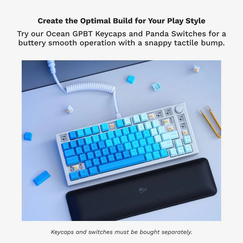 Glorious GMMK Pro 75% Barebone White Ice, ANSI-LAYOUT - Open Box - Image 3