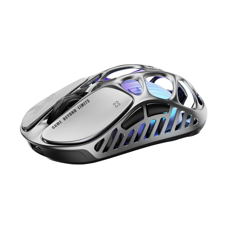 GravaStar Mercury X Pro Wireless Gaming Mouse - Interstellar Silver - Image 3