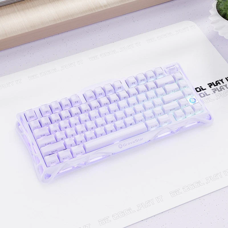 GravStar Mercury V75 75% Hall Effect Magnetic Switch Gaming Keyboard - Lavender Purple - Image 3