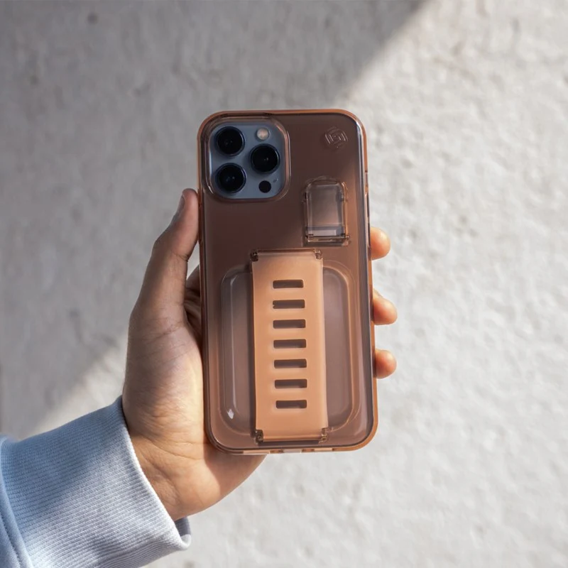 Grip2u Boost Case with Kickstand for iPhone 13 - Paloma - Image 2
