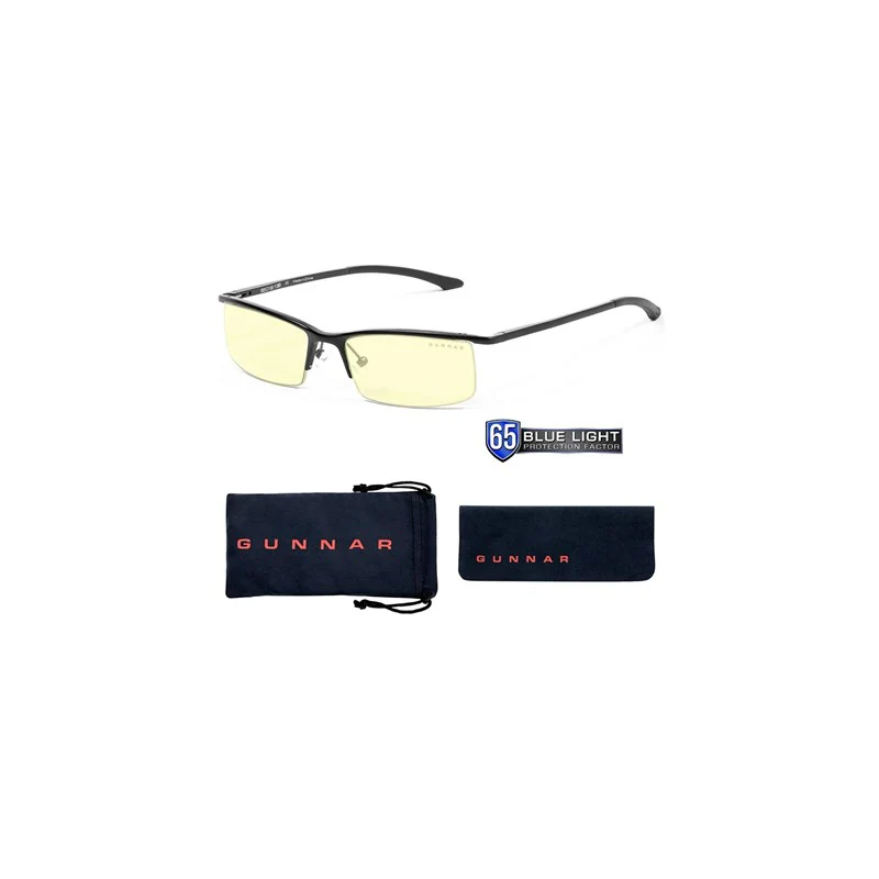 Gunnar Emissary Gaming Glasses (Onyx Frame, Amber Lens Tint) - Image 4