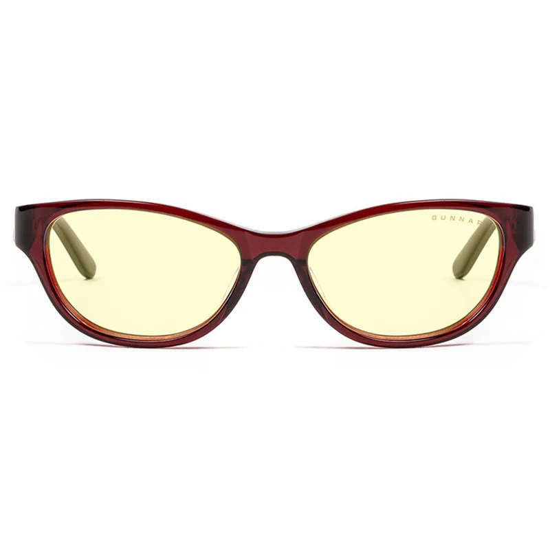 Gunnar Jewel Gaming Glasses (Maroon Frame, Amber Lens Tint) - Image 2