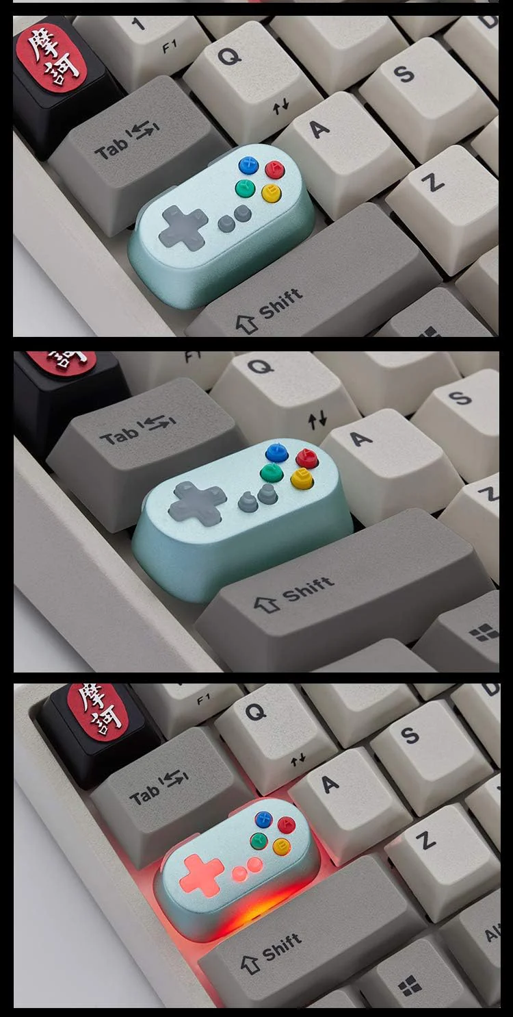 HolyOops Customized 3D Gamepad Controller CAPSLOCK Aluminium Cherry MX Keycap - Image 11