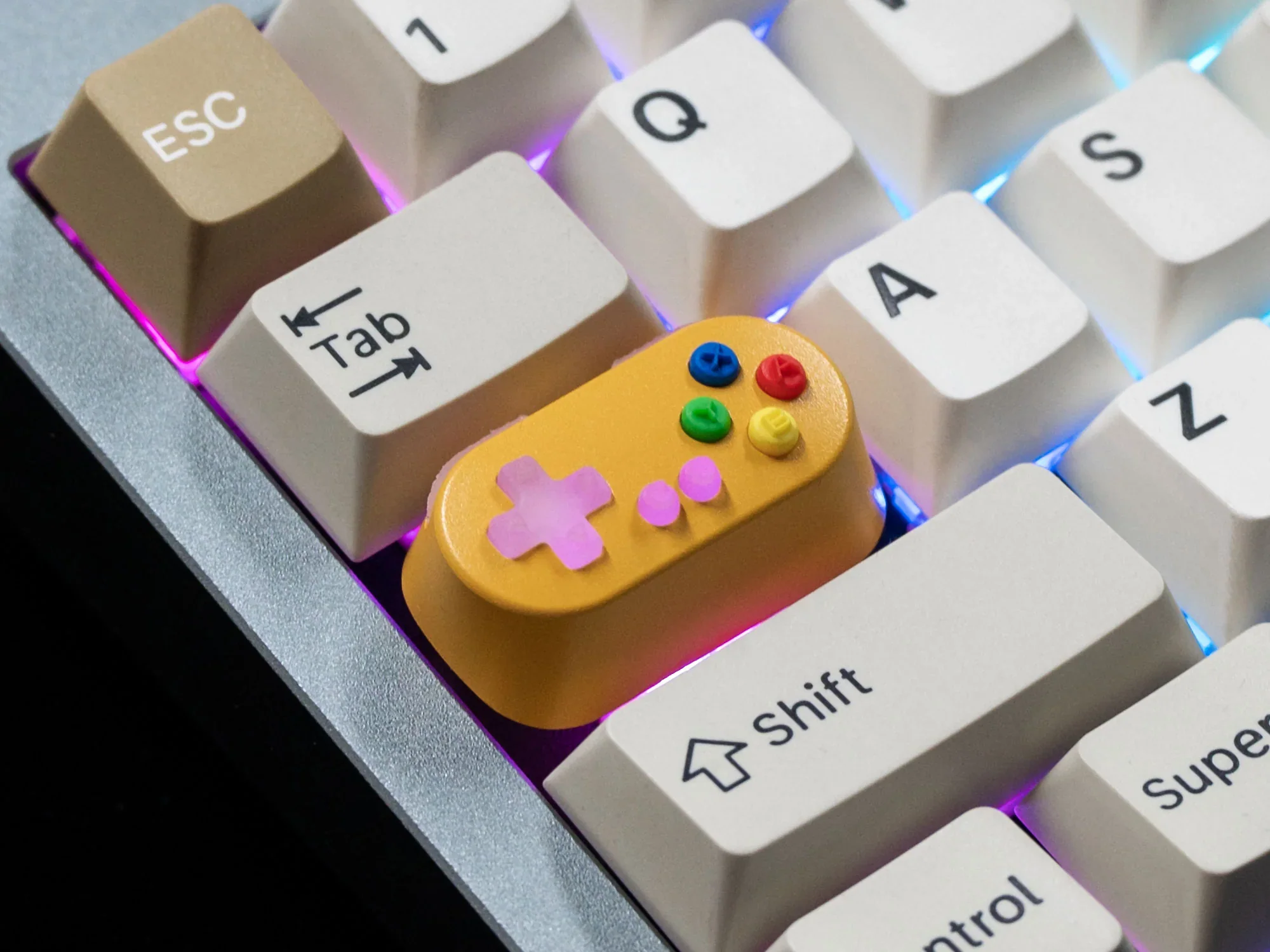 HolyOops Customized 3D Gamepad Controller CAPSLOCK Aluminium Cherry MX Keycap - Image 7