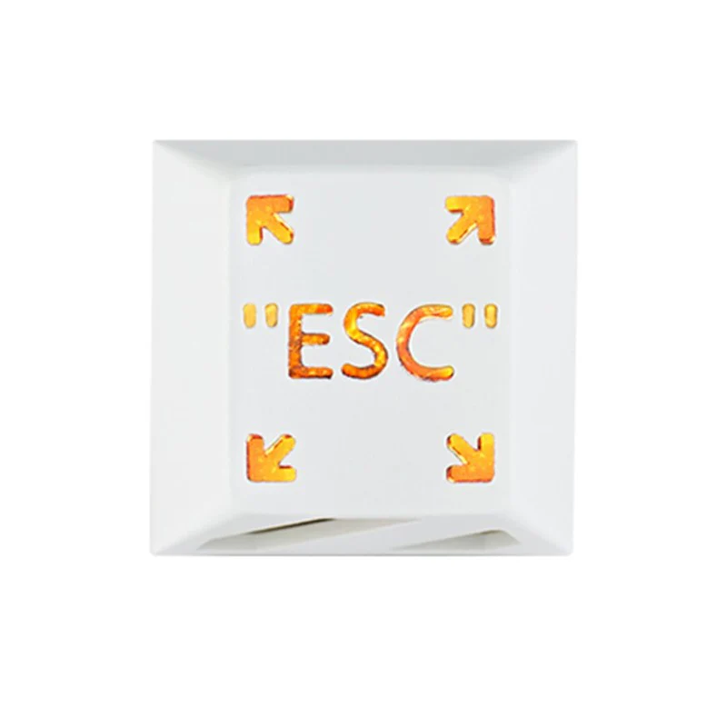 HolyOops Customized Metal Translucent ESC Cherry MX Keycap With CNC Engraving (1u Size) - Image 2