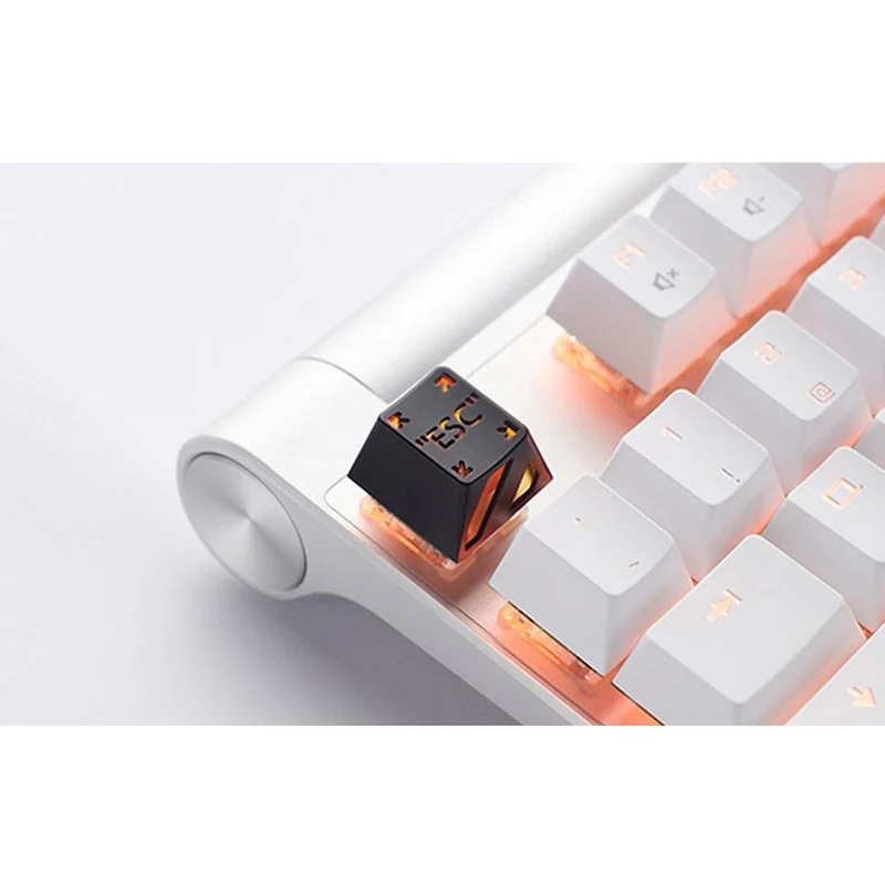 HolyOops Customized Metal Translucent ESC Cherry MX Keycap With CNC Engraving (1u Size) - Image 4