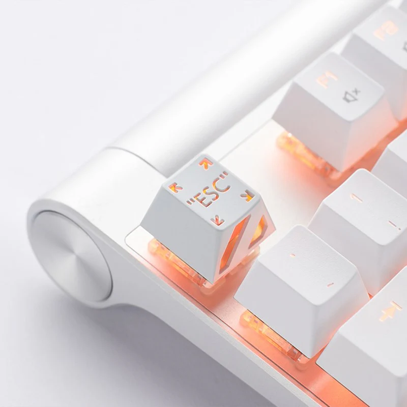 HolyOops Customized Metal Translucent ESC Cherry MX Keycap With CNC Engraving (1u Size) - Image 5