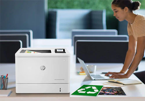 HP Color LaserJet Enterprise M554dn Color Printer, Duplex Printing, Network - Image 2
