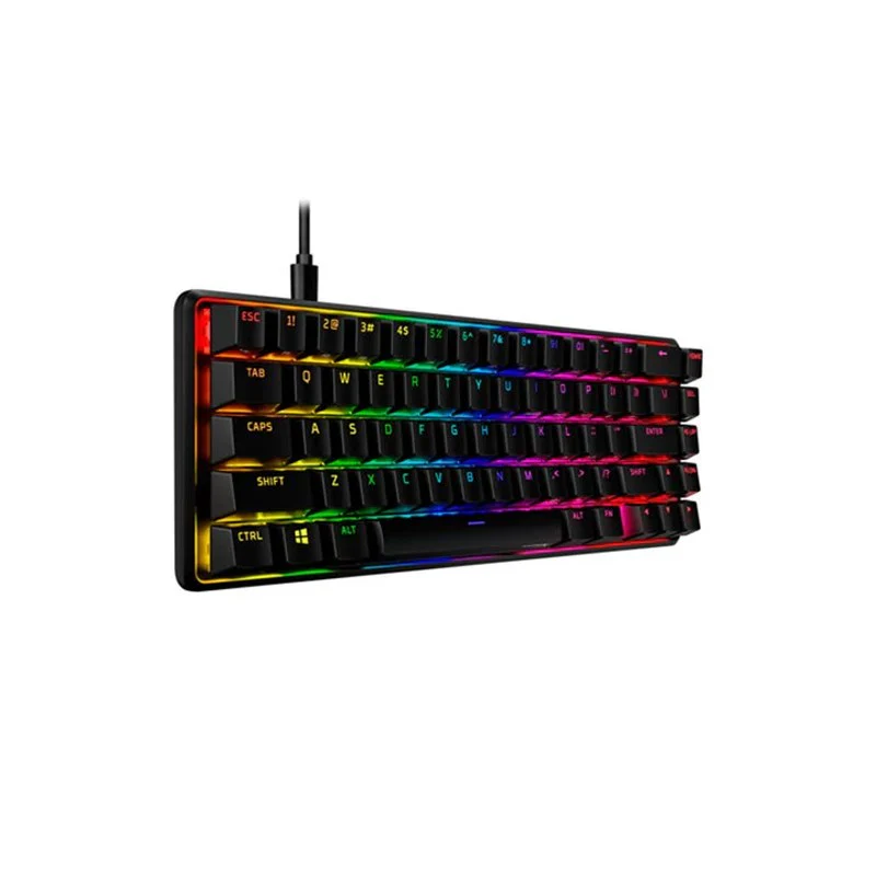 HyperX Alloy Origins 65, HX Red RGB Wired Mechanical Gaming Keyboard (US Layout) – Black - Open Box - Image 2