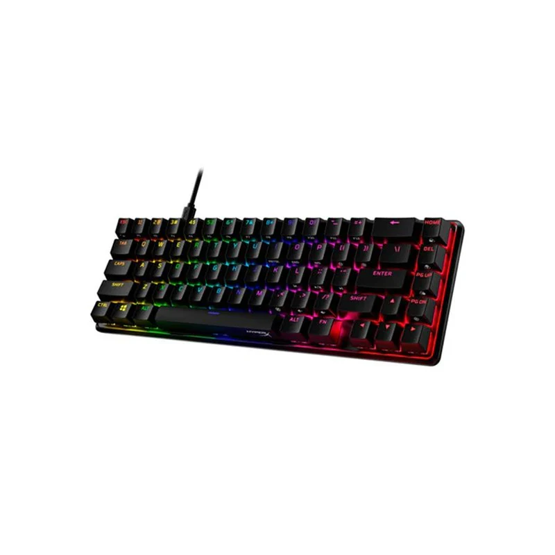 HyperX Alloy Origins 65, HX Red RGB Wired Mechanical Gaming Keyboard (US Layout) – Black - Open Box - Image 3