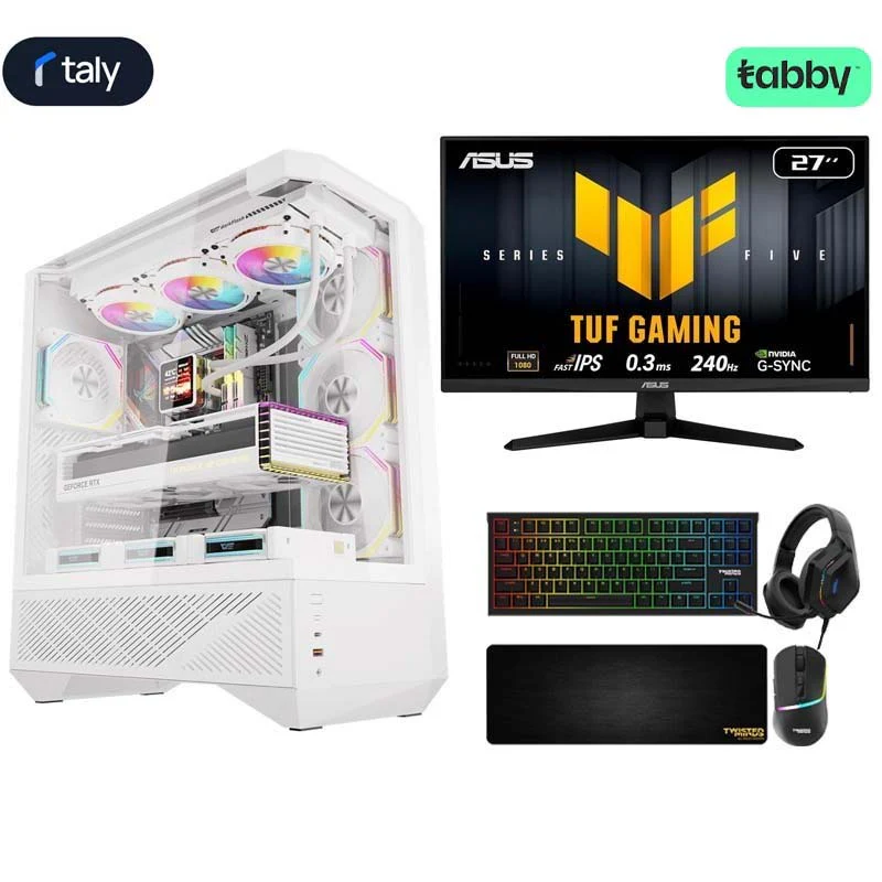 i7 Gaming PC, i7-14700KF, RTX 5070 Ti 16GB, Windows 11 Pro with Gaming Monitor and 4in1 Gaming Kit