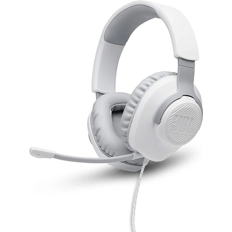 JBL Quantum 100 by Harman, Wired Over Ear Gaming Headphones with Detachable Mic for PC, Mobile, Laptop, PS4, Xbox, Nintendo Switch, VR