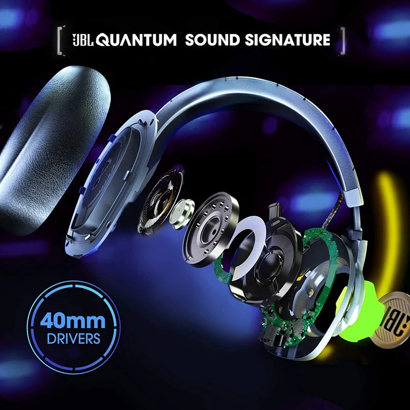 JBL Quantum 100 by Harman, Wired Over Ear Gaming Headphones with Detachable Mic for PC, Mobile, Laptop, PS4, Xbox, Nintendo Switch, VR - Image 11
